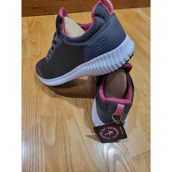 Skechers Work Cessnock Carrboro 77260 Women’s 7 M Black Slip Resistant Shoe New - Picture 5 of 8